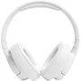 JBL Tune 720BT Auriculares Inalámbricos Bluetooth 5.3 Blanco - Sonido Pure Bass, Micrófono, 76 Horas Batería, Plegables, Con Cable de Audio - Ref: JBLT720BTWHT